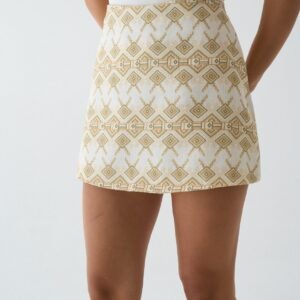 diamond Patterned Skort