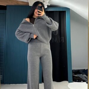 Wool Wide Leg Pants