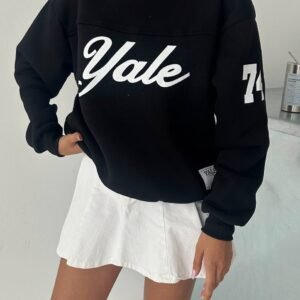 Printed Black Sweater