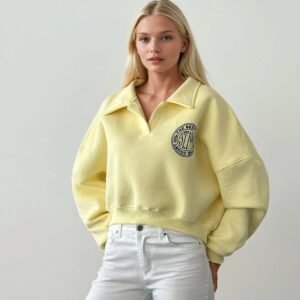 Yellow Printed Sweater