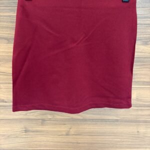 Claret Red Short Skirt