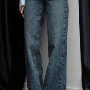 Cross Belt Denim Pants
