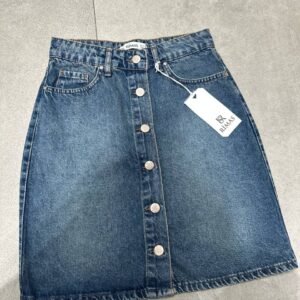 Denim Button Up Skirt