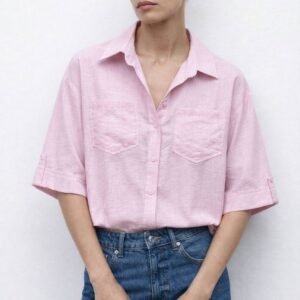 Linen Cropped Shirts